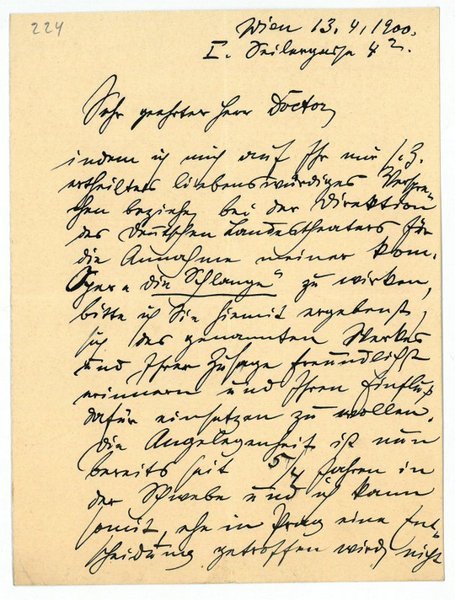 Eigenh. Brief mit U.