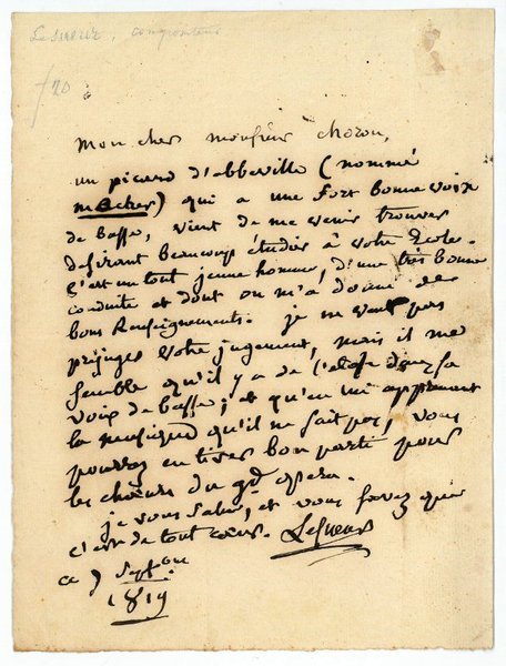 Eigenh. Brief mit U.