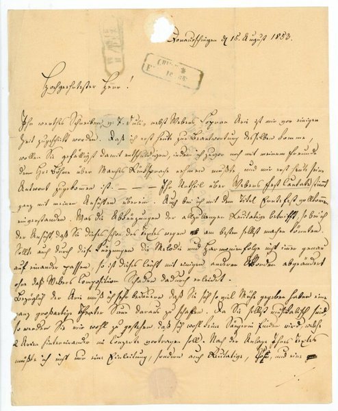 Autograph letter signed.