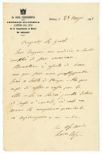 Eigenh. Brief mit U.