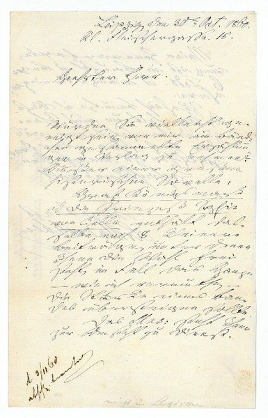 Eigenh. Brief mit U. ("LvAlvensleben").