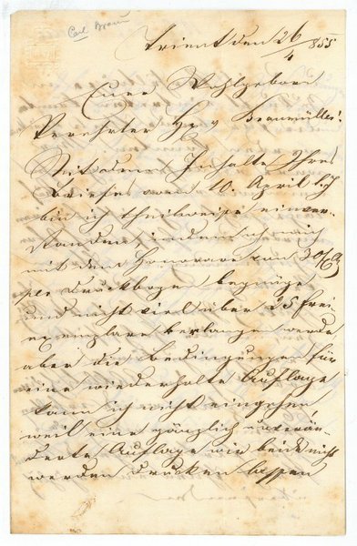 Eigenh. Brief mit U.