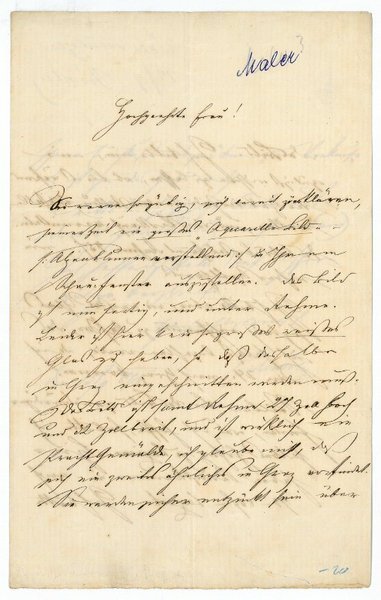 Eigenh. Brief mit U.