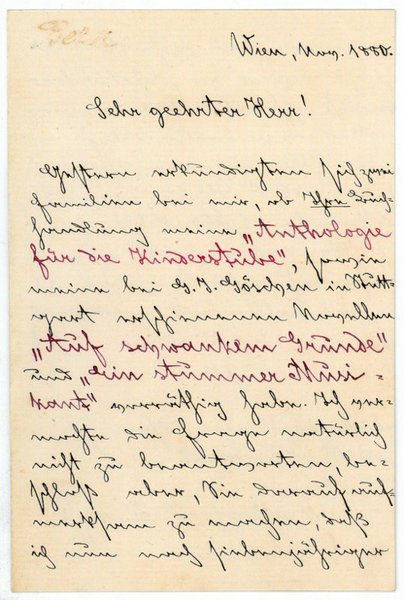 Eigenh. Brief mit U.