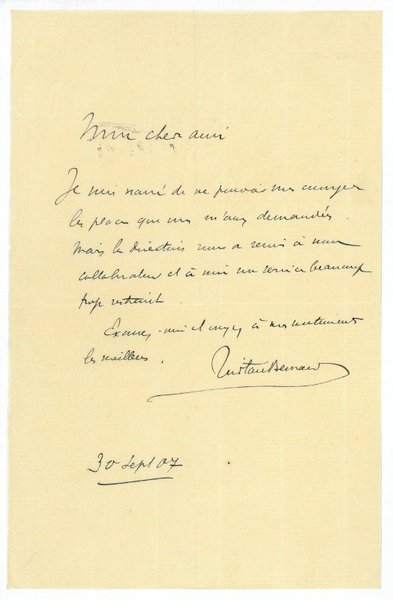 Eigenh. Brief mit U.