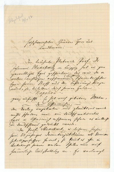 Eigenh. Brief mit U.