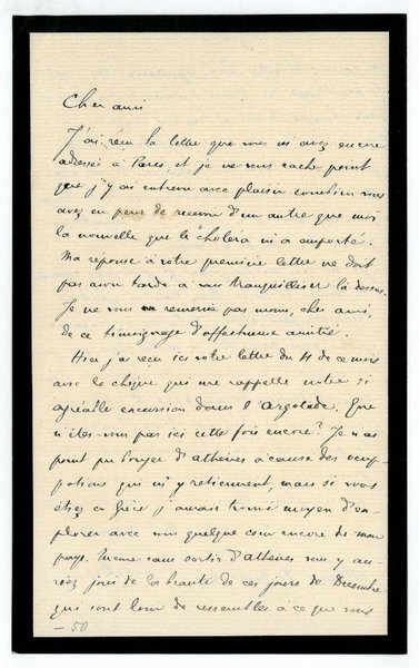 Eigenh. Brief mit U.