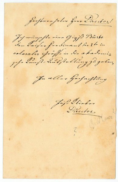 Eigenh. Brief mit U.