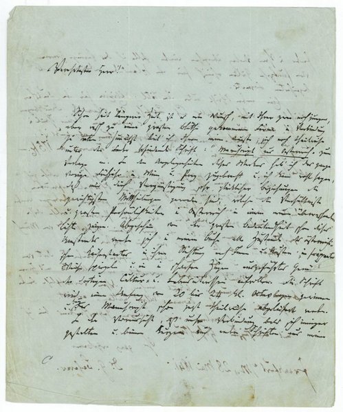 Eigenh. Brief mit U.