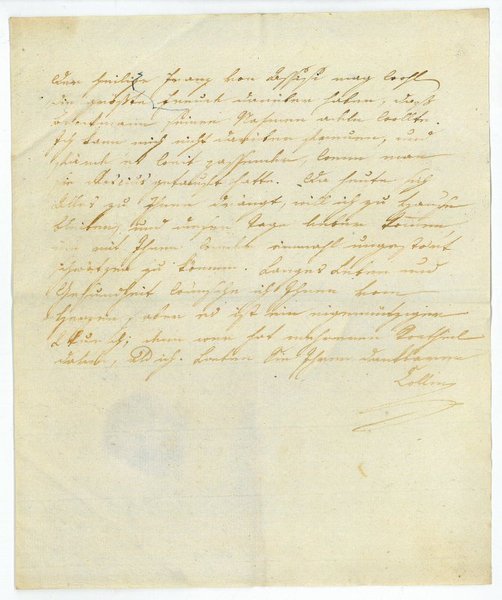 Eigenh. Brief mit U.