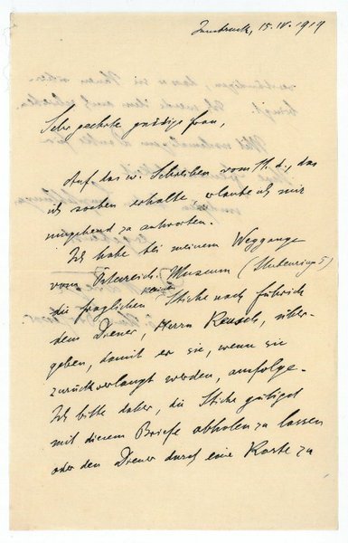 Eigenh. Brief mit U.