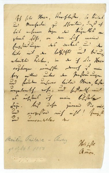 Eigenh. Brief mit U.