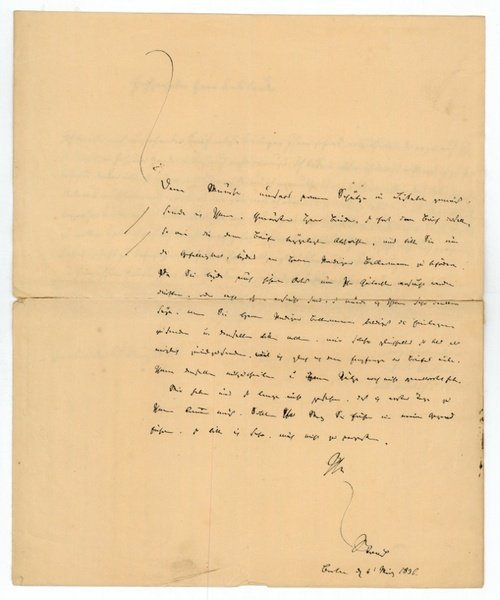 Eigenh. Brief mit U.