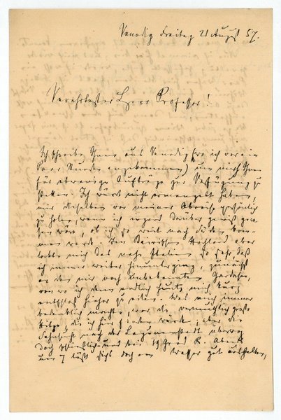 Eigenh. Brief mit U.