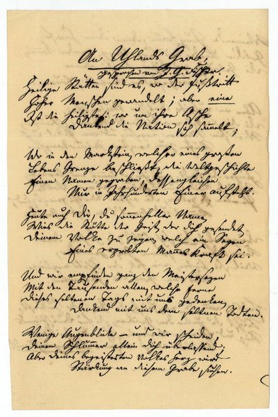 Eigenh. Brief mit U. und eh. Manuskript mit U.