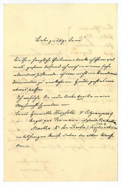 Eigenh. Brief mit U.