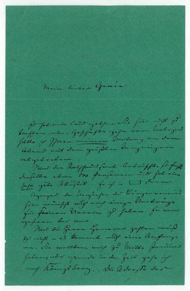 Eigenh. Brief mit U.