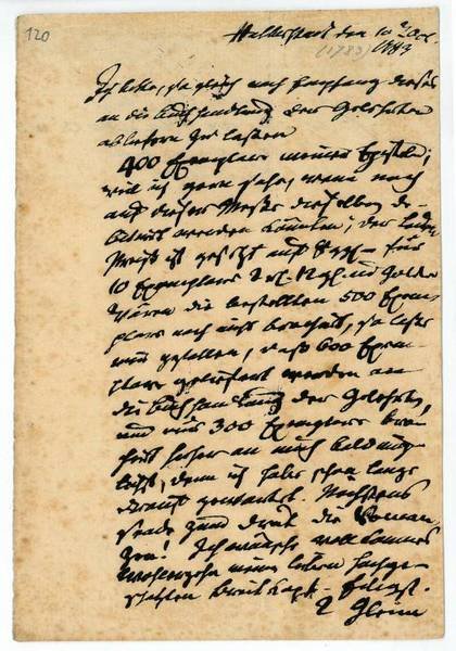 Eigenh. Brief mit U.