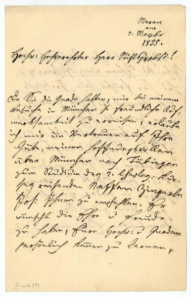 Eigenh. Brief mit U.