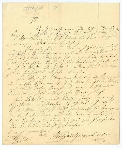 Eigenh. Brief mit U.