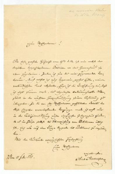 Eigenh. Brief mit U.