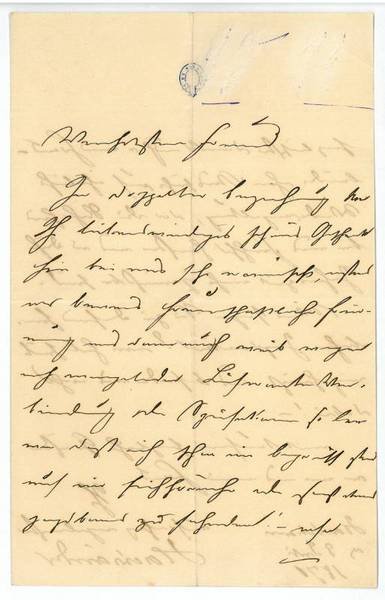 Eigenh. Brief mit U.