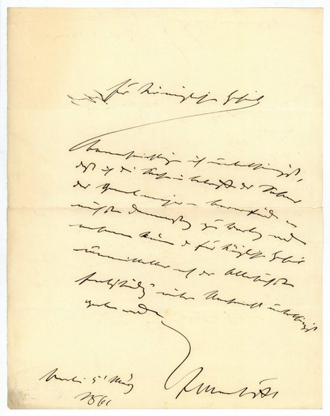 Eigenh. Brief mit U.