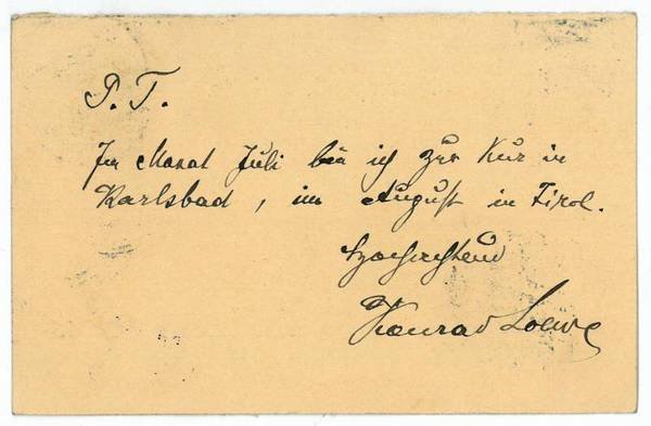 Eigenh. Brief mit U.