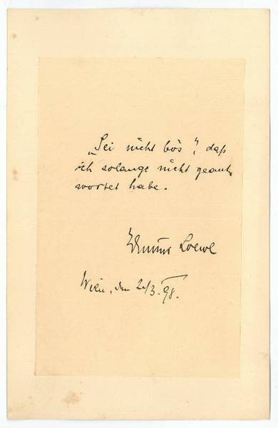 Eigenh. Zitat mit U.