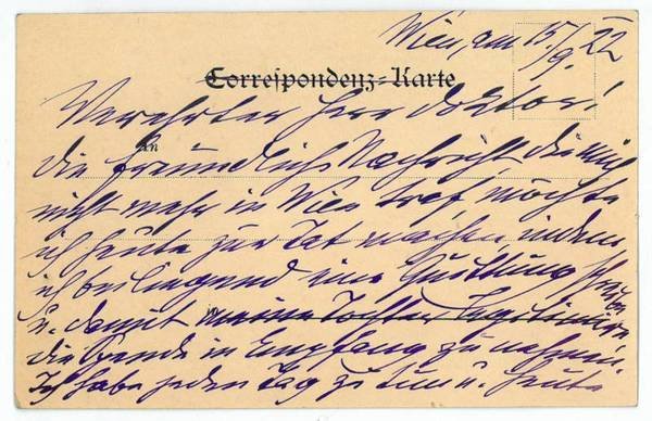 Eigenh. Portraitpostkarte mit U.