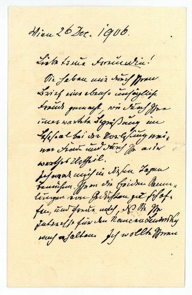 Eigenh. Brief mit U.