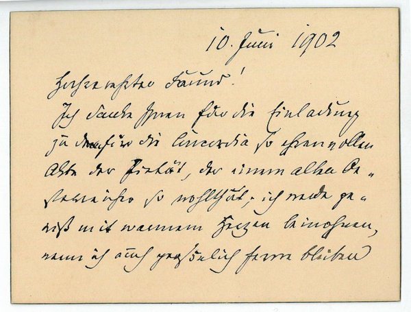 Eigenh. Brief mit U.