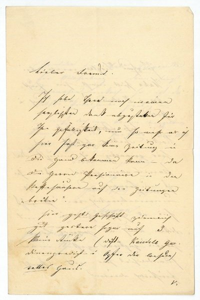 Eigenh. Brief mit U.