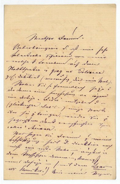 Eigenh. Brief mit U.