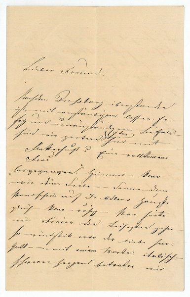 Eigenh. Brief mit U.