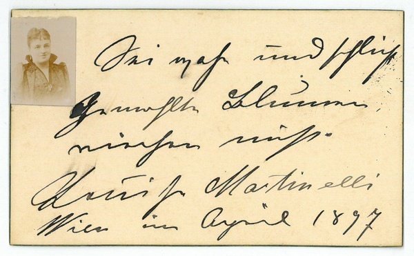 Eigenh. Albumblatt mit U.