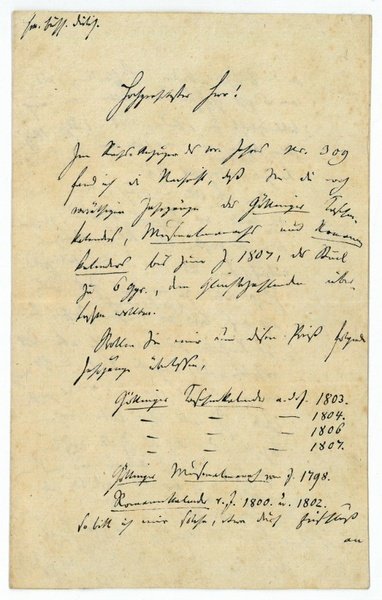 Eigenh. Brief mit U.