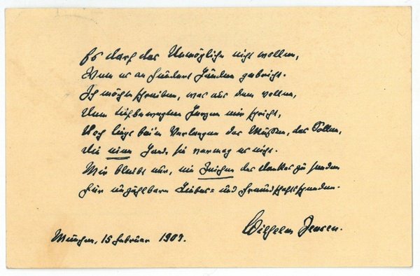 Eigenh. Brief mit U.