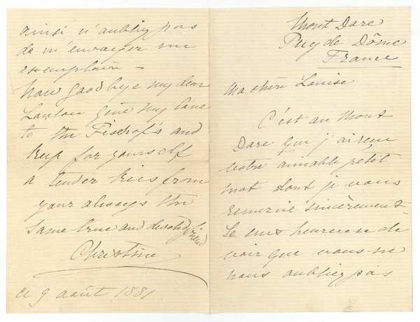 Eigenh. Brief mit U.