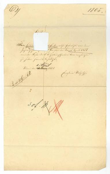 Eigenh. Dokument mit U.