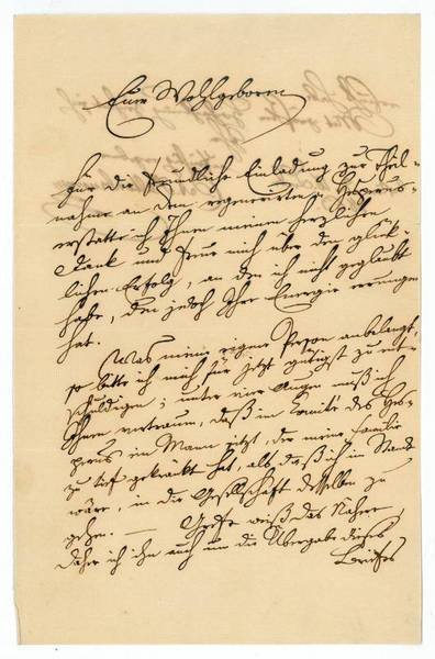 Eigenh. Brief mit U.