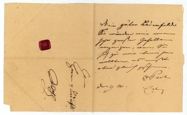 Eigenh. Brief mit U.