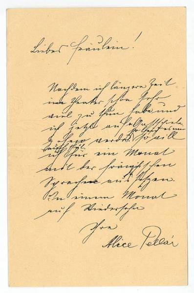 Eigenh. Brief mit U.