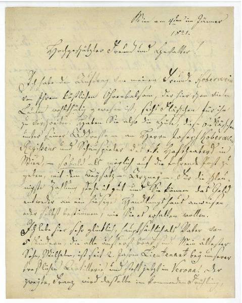 Eigenh. Brief mit U.