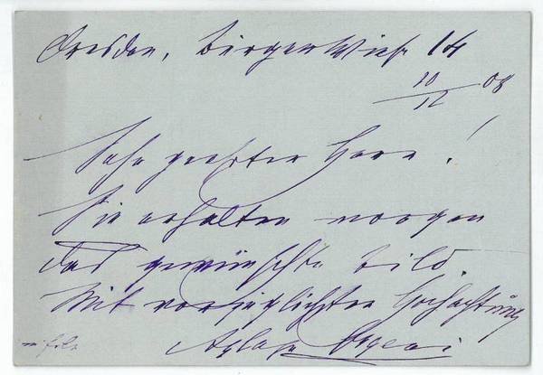 Eigenh. Brief mit U.