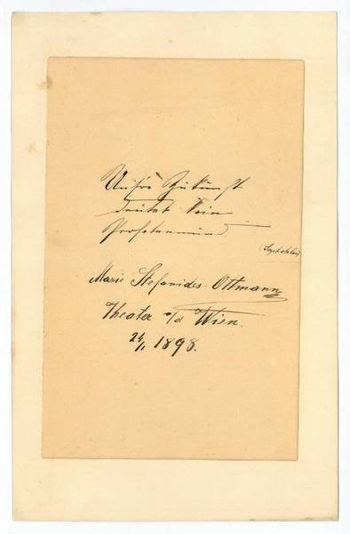 Eigenh. Zitat mit U.