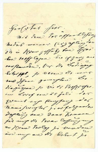 Eigenh. Brief mit U.
