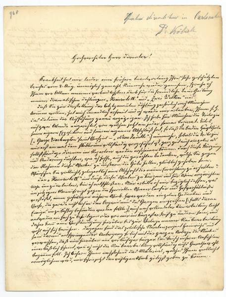 Eigenh. Brief mit U.