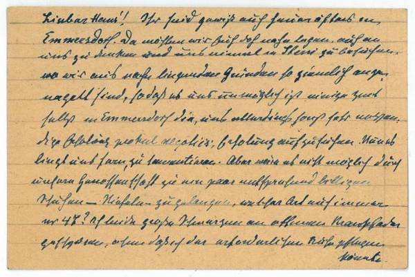 Eigenh. Brief mit U.