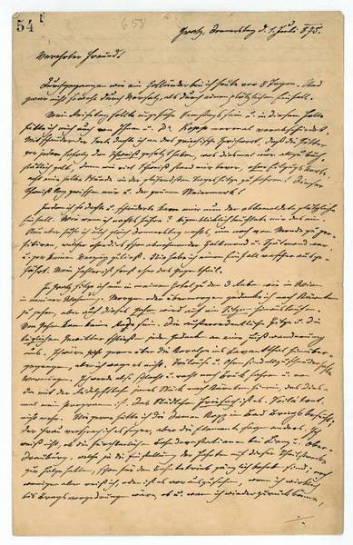 Eigenh. Brief mit U.